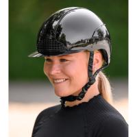 SWING - Casque d'équitation brillant visière standard GLOSSY H24