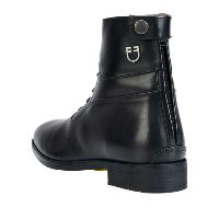 EQUESTRO - Boots Jodhpur lacets et zip arrière Cuir italien 