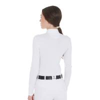 Polo FEMME Manches Longues Col ZIP ARTEMIS, EQUESTRO