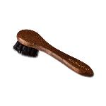 Brosse  Cirage Manche en Bois et Crins de Cheval 