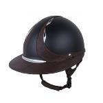 ANTARES - Casque d'Equitation REFERENCE à Grande Visière Eclipse Cuir