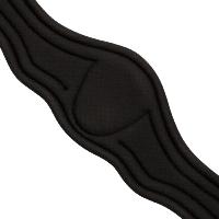 EQUESTRO - Sangle Anatomique en Cuir Doublée Néoprène avec Mousqueton