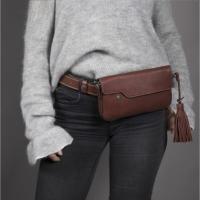 ANTARES - Pochette Cuir avec Rabat  Porter en Bandoulire ou sur Ceinture, RIO  