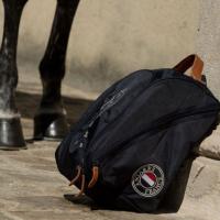ANTARES - Sac Toile et Cuir pour Casque Equitation