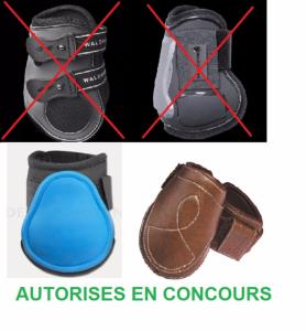 Protections des membres des chevaux en concours