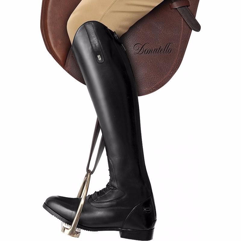 Bottes cavalières cuir noir sur mesure - Bottes cavalières sur mesure