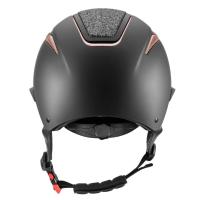 TATTINI- Casque équitation mat ventilé avec strass visière large Ariete 