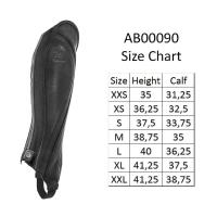 EQUESTRO - Mini chaps en cuir italien perforé confort SALISBURY 