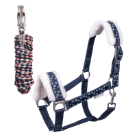 WALDHAUSEN - Licol + longe doublé mouton synthétique réglable LUCKY