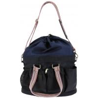 EQUITHEME - Sac de Pansage grooming multipoches  en toile Aztec