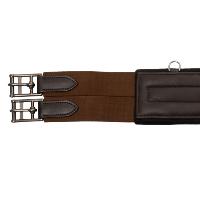 EQUESTRO - Sangle Anatomique en Cuir Doublée Néoprène avec Mousqueton