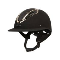 LAMI-CELL- Casque équitation velours et paillettes ARTEMIS Champagne