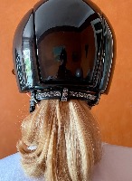 KEP Italia - Casque Cromo Shine Visière XL Diamond & Swarowski RIMINI