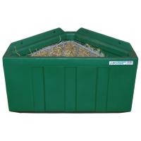 LA GEE - Râtelier à foin mangeoire d'angle avec grille anti-gaspillage