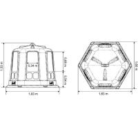 LA GEE - Râtelier hexagonal RPE petit  modèle plastique pour poneys