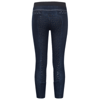 Legging Jeans Equitation Enfant Stretch fond Grip, Junior LIA, ELT