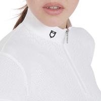 EQUESTRO - Polo concours femme YEVA Micro Perforé 