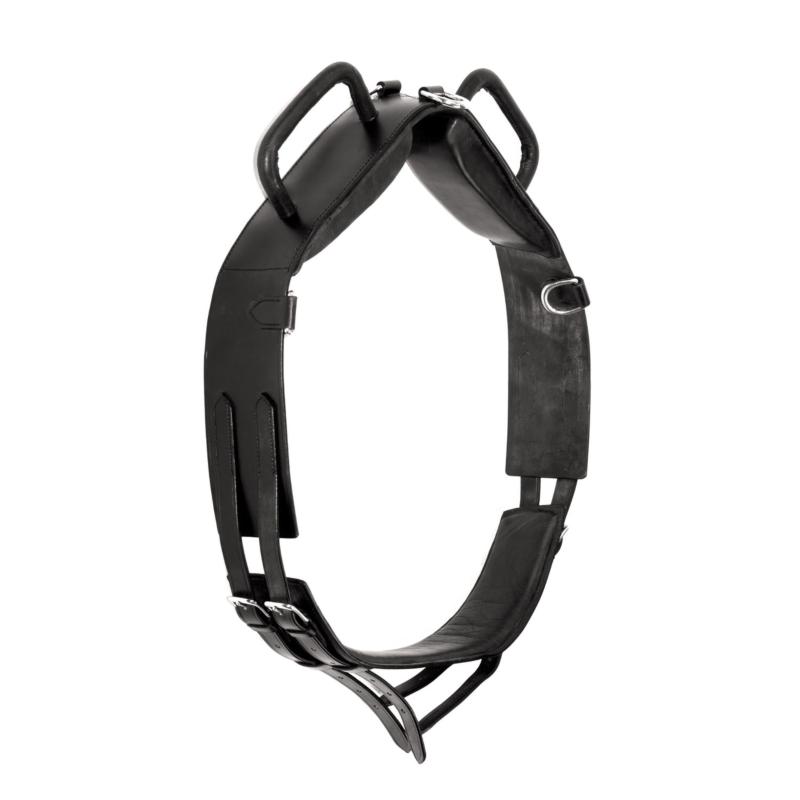 AMAHORSE - Surfaix de Voltige Cuir avec Poignes Rectangle