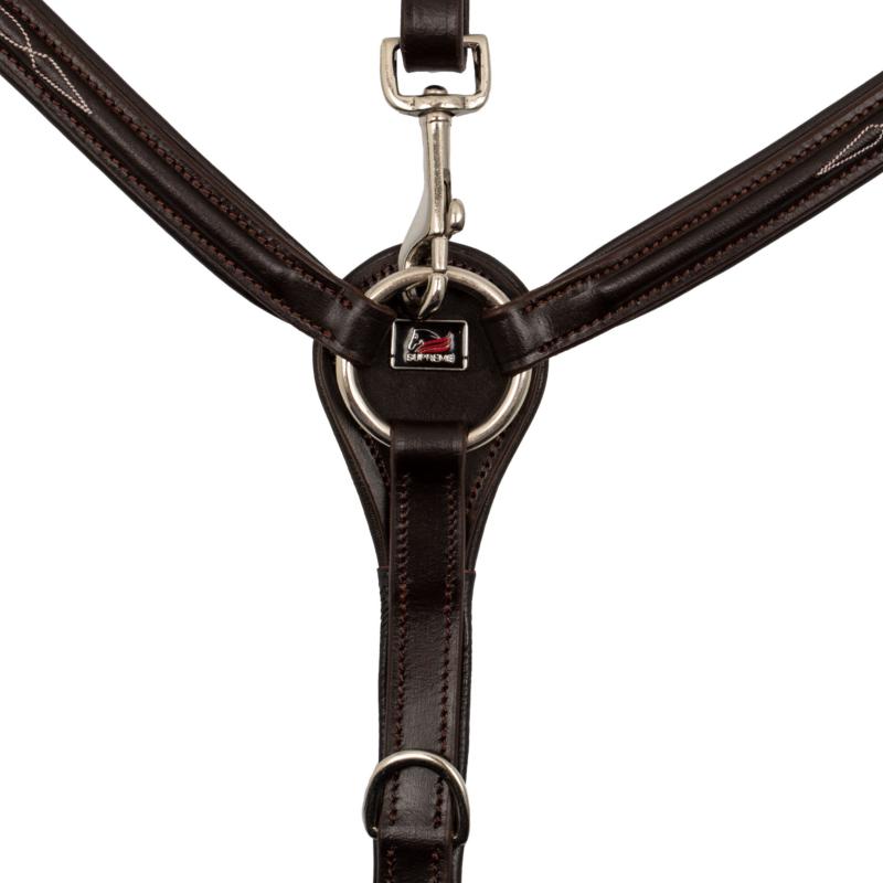 Collier de Chasse 3 Points Surpiqre Blanche, SUPREME