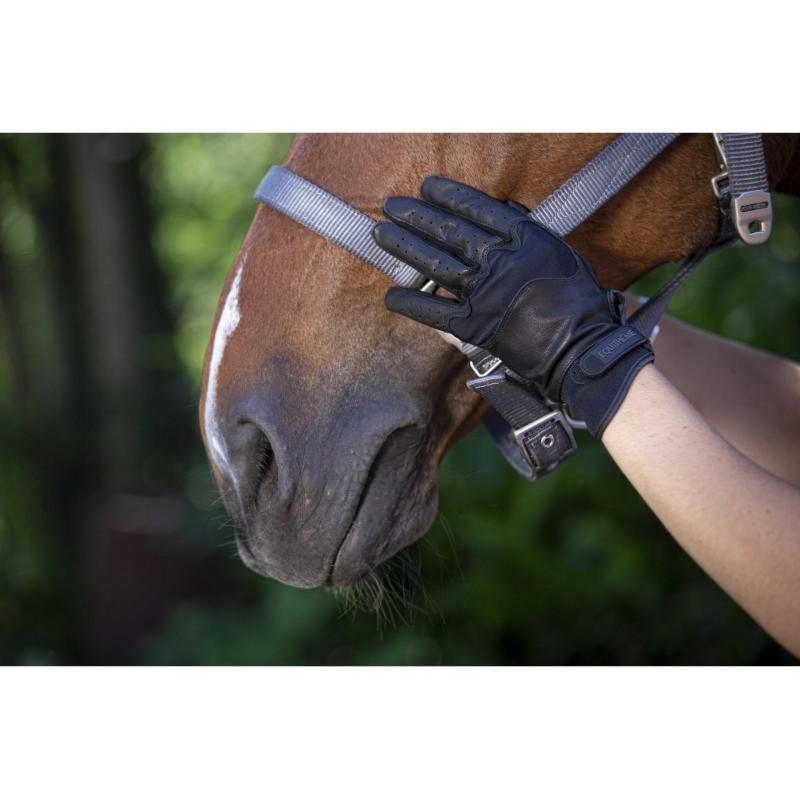 EQUITHÈME - Gants Equitation flexible et respirant SOFT CUIR CHOISIR UNE TAILLE