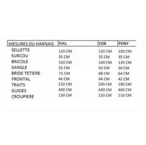 AMAHORSE - Harnais d'attelage simple complet en cuir taille poney 