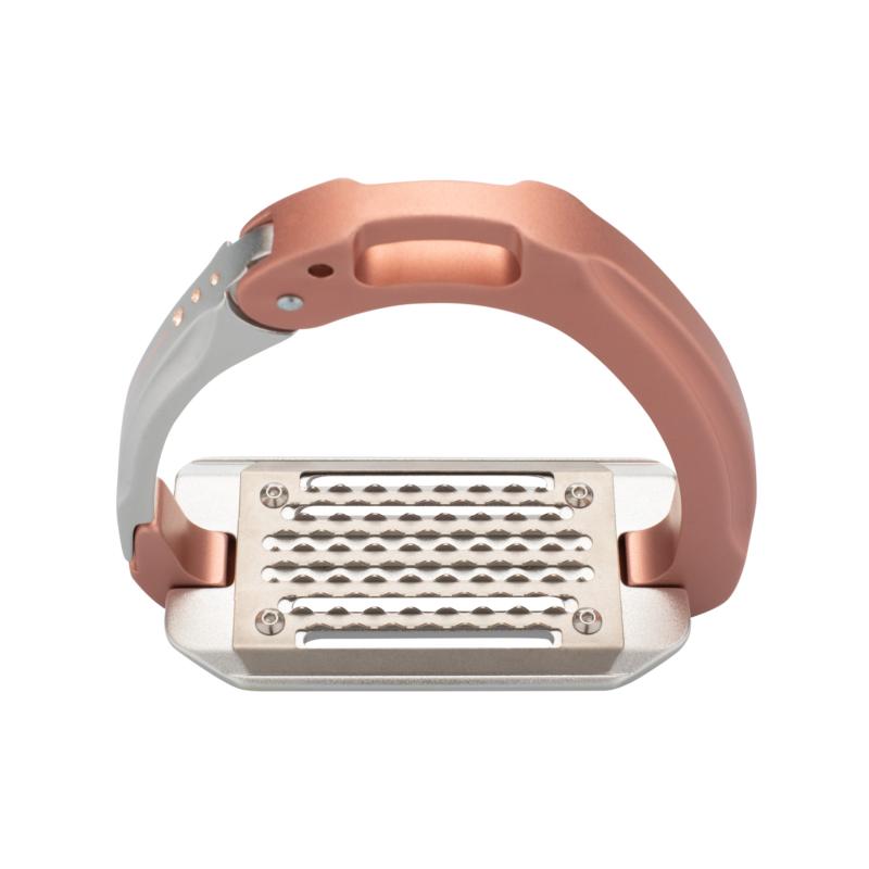 ACAVALLO - Étriers de Sécurité à Branche Ressort 2.0 AluPLUS SWAROWSKI ROSE ANTIQUE