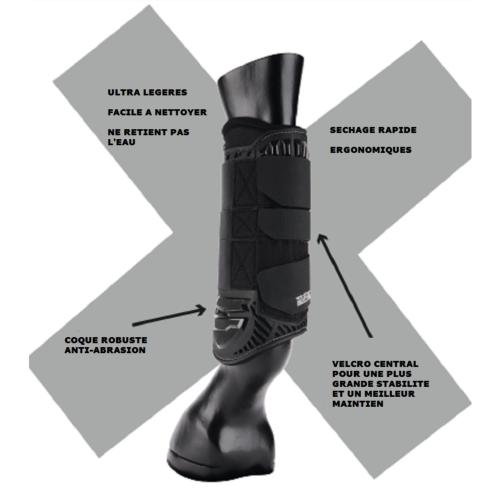 STÜBBEN - Guêtres de Cross Anti Impact XRD Hybrides CROSS COUNTRY