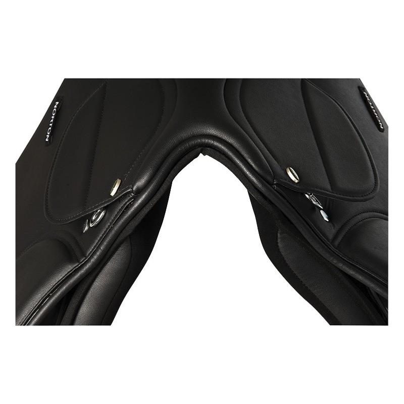 NORTON - Selle Obstacle Close Contact Rexine EVOL Semie Creuse Taille : 15" 3/4 NOIR