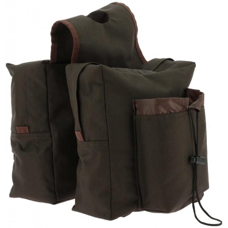 RANDOL'S - Sacoches avant ou fontes en toile imper pour Selle WESTERN NOIR