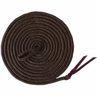 Longe Éthologique Ronde Sans Mousqueton, 3.70 M BRUN en Stock