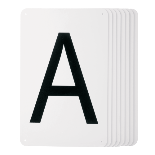 WALDHAUSEN - 8 Lettres pour carrière de dressage ou manège  20 x 40 m sur Plaque PVC