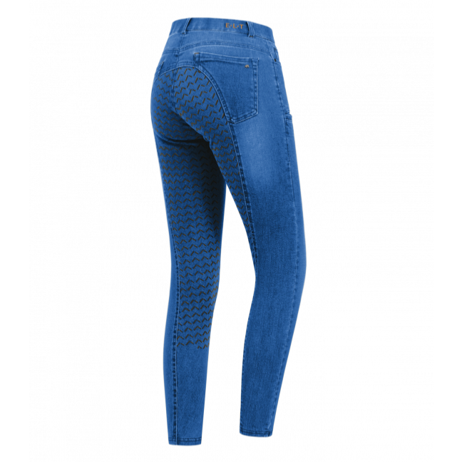 ELT - Jeans d'équitation femme Stretch Grip Intégral, LUNA 34 FR FEMME JEAN BLEU SOMBRE