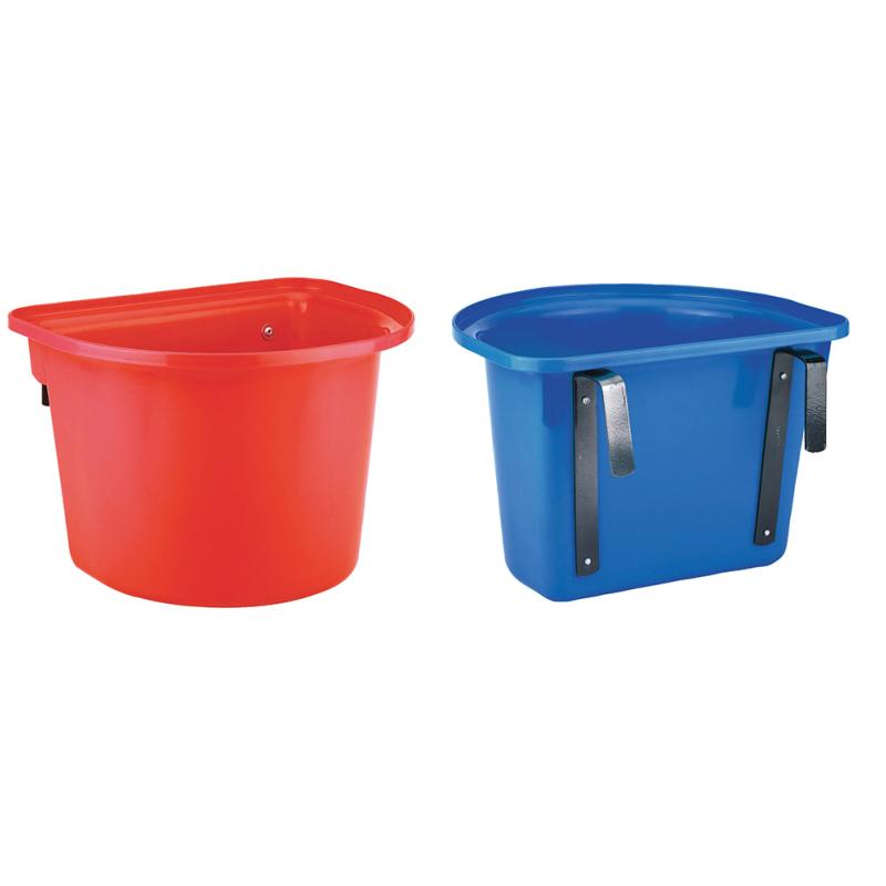 WALDHAUSEN - Mangeoire Plastique avec crochets pour porte de box Chevaux ROUGE