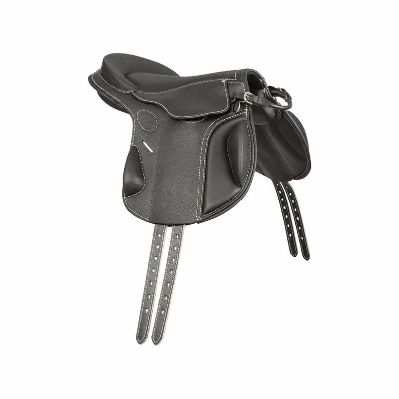 Guy CANTIN - GUY CANTIN - Selle bardette Evolution CROSS NOIR 14.5 POUCES (Siège 41.5 cm)