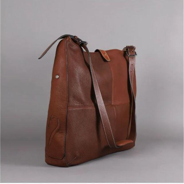 ANTARES - Sac Cabas à Bandoulière en Cuir Grainé PARIS NOIR