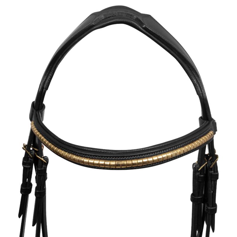 SUPREME - Bridon décoré clincher à muserolle combinée PONEY