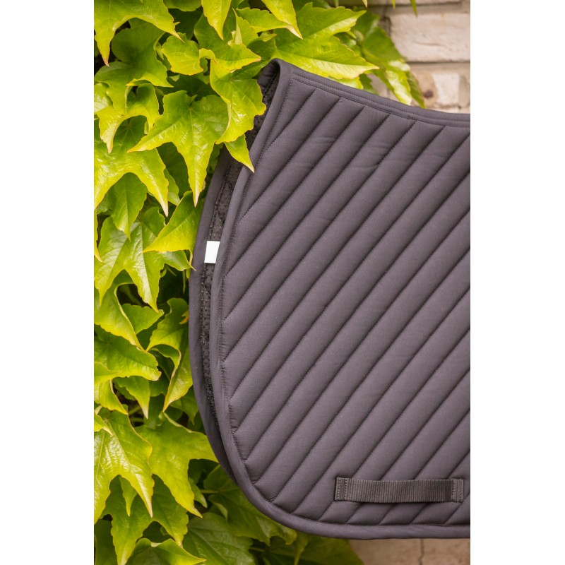 PADDOCK - Tapis de selle matelassé dégarrotté Diagonal NOIR