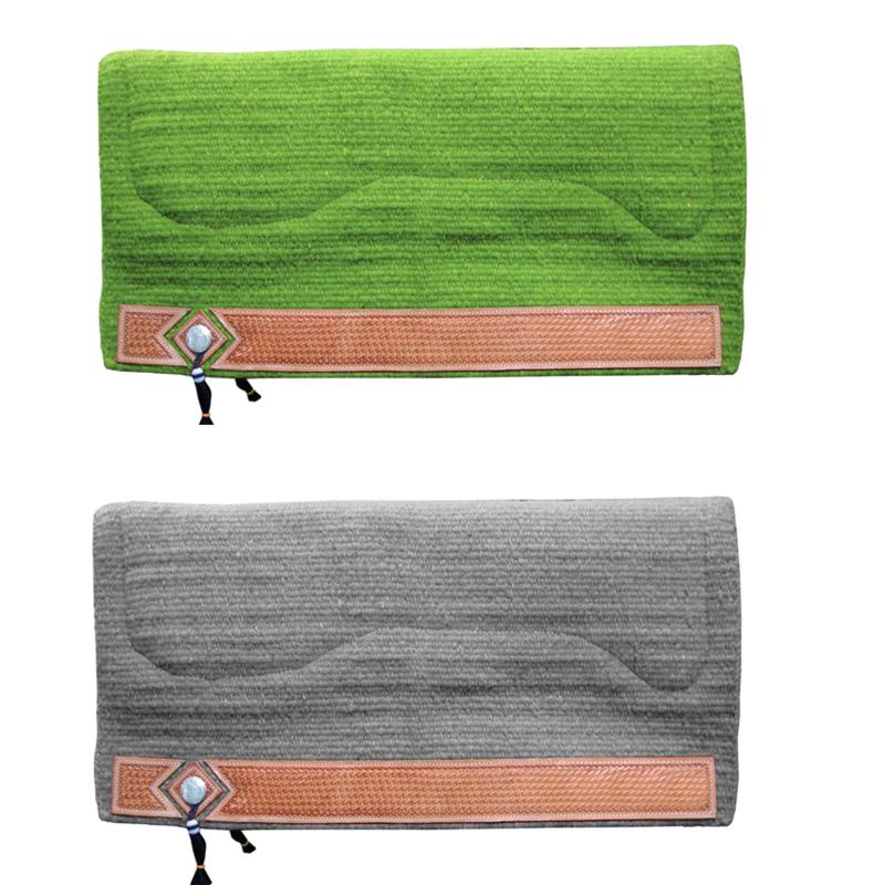 POOL'S - Tapis Western Epais en Laine Navajo et Mouton BLEU ROI