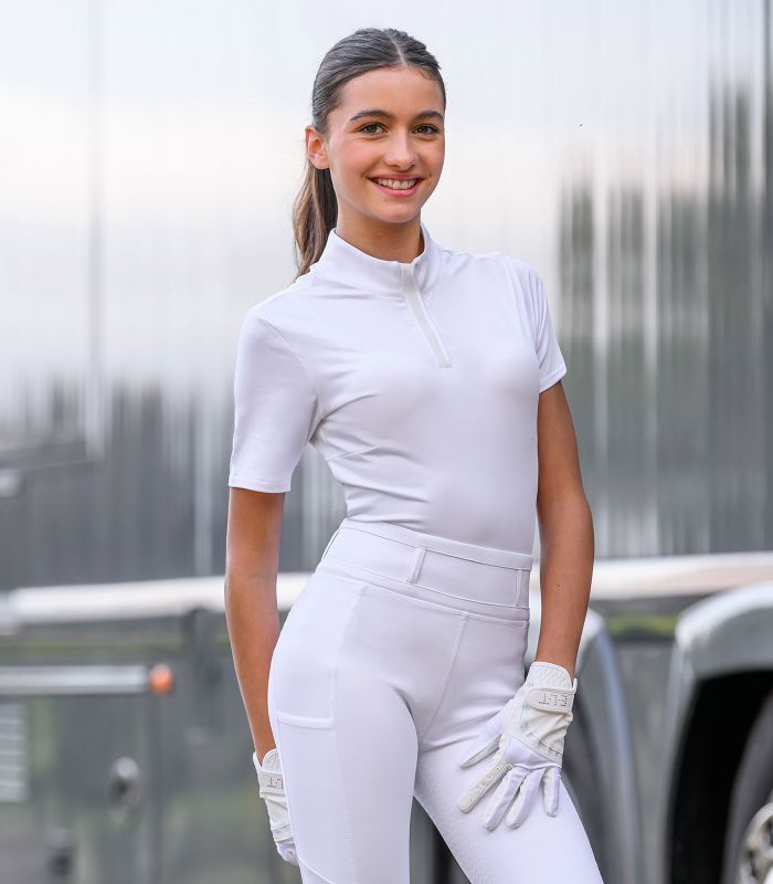 ELT - Polo de Concours FEMME à col zippé BASIC