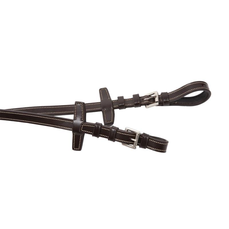 SIGNATURE by ANTARES - Rênes Tissu Grip 16MM avec 7 Arrêtoirs Cuir COB