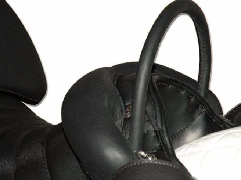 ZALDI - Selle Equithérapie sur mesure avec dossier PARAOLIMPICA HIPO NOIR