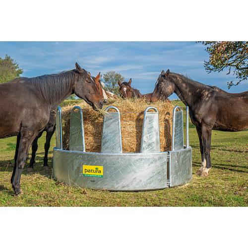 PATURA - Râtelier à Foin circulaire à Arceaux Pleins 12 Places Chevaux  