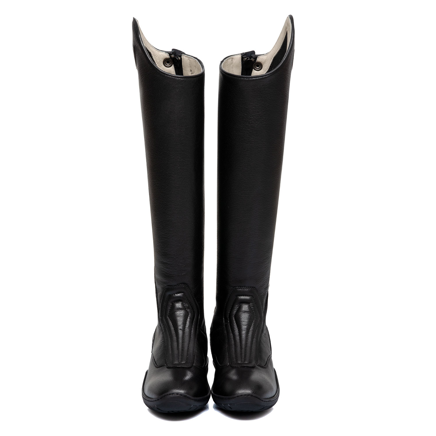 EQUESTRO - Bottes équitation en Cuir  avec semelle Sport SPORTY 35 FR SMALL XS