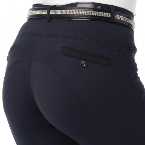 EQUITHEME - Pantalon Stretch et Strass SAFIR Basanes Silicone 
