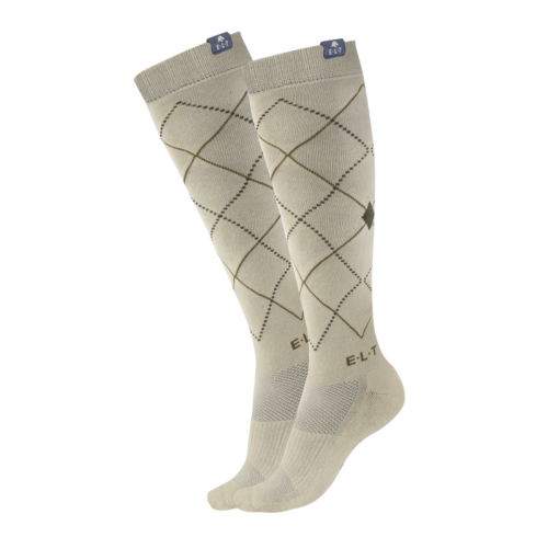 ELT Paris - Chaussettes d'équitation motif à carreaux ARGYLE