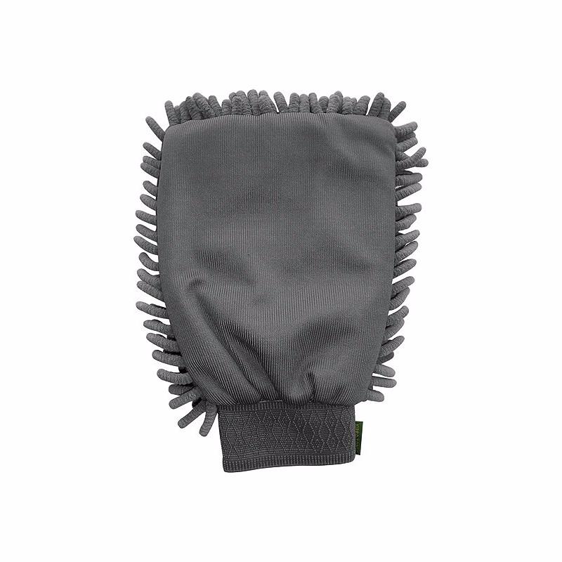 Gant Lustrant Microfibres Chenille pour le Pansage, WALDHAUSEN BLEU CIEL