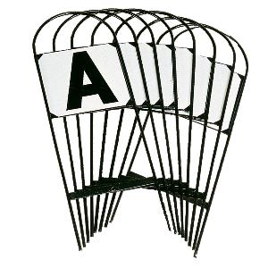 12 Lettres de dressage sur support métal à planter carrière 20 X 60 M