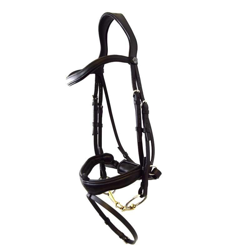 SIGNATURE by ANTARES -Bridon à Large Muserolle Combinée DRESSAGE COB