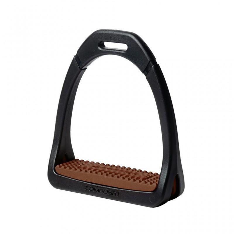 COMPOSITI - Étriers Légers à Semelle GRIP PREMIUM Largeur 10 CM ENFANT NOIR