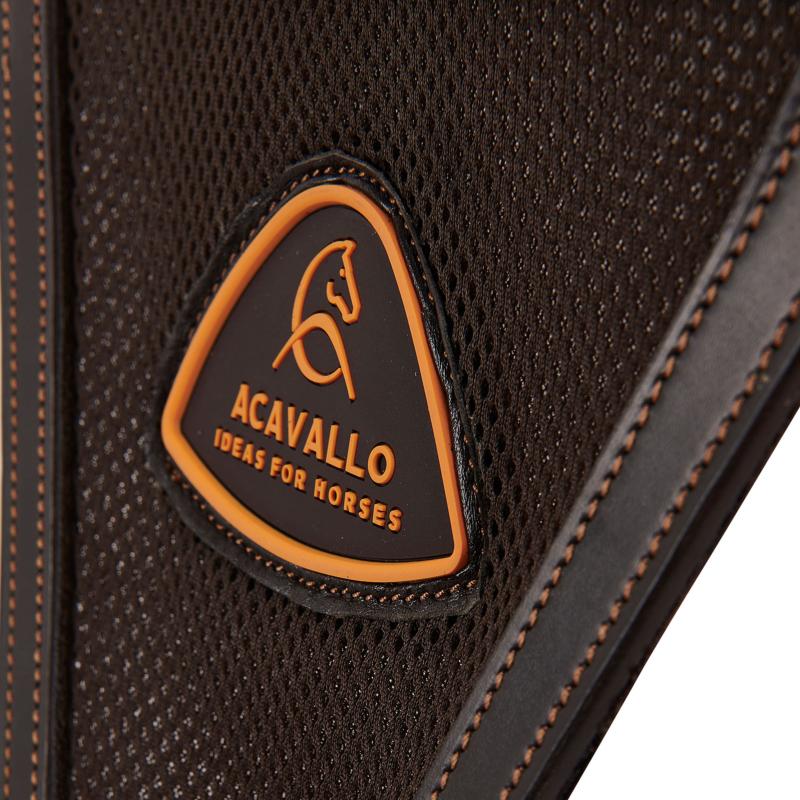 ACAVALLO - Fourche Triangle en Toile pour Collier de Chasse NOIR